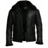 B3 RAF Flying Aviator Shearling Bomber Leather Jacket
