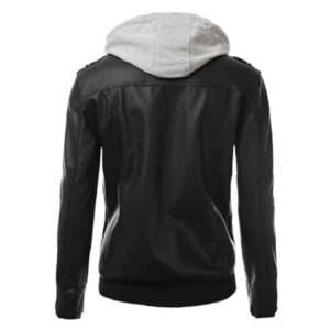 Alternative view of Mens Slimfit Black Biker Jacket