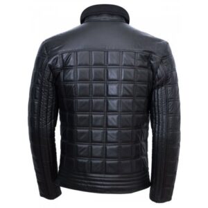 Alternative view of Men's Quilted Black Leather Jacket