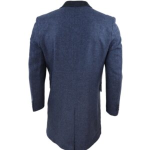 Alternative view of Men's Navy Blue Long Wool Coat