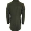 Olive Green Long Wool Coat For Mens