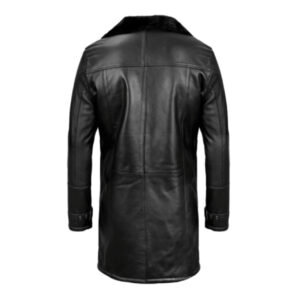 Alternative view of Men's Shearling Black Leather Coat