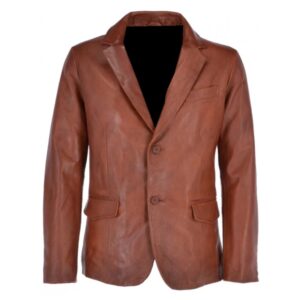 Womens Black Leather Car Coat