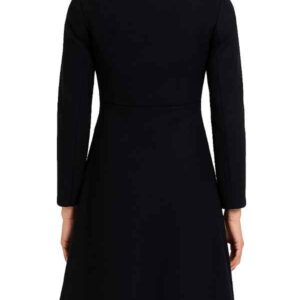 Alternative view of Double Breasted Women's Black Wool Coat