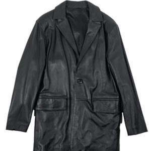 Nightfall Plain Leather Coat