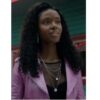 Ashleigh Murray Riverdale S05 Pink Moto Leather Jacket 5 1 300x300 1