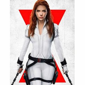 Alternative view of Black Widow White Jacket