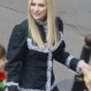 Camille Razat Emily in Paris S04 Black Ruffled Jacket model 300x300 1