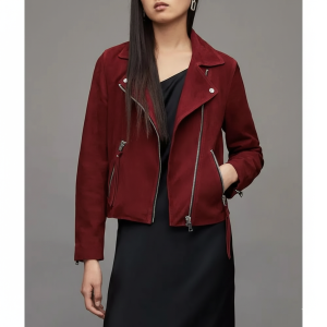 The Vampire Diaries Kat Graham Burgundy Jacket