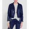 Legacies S04 Danielle Rose Russell Blue Leather Jacket 4 1 300x300 1