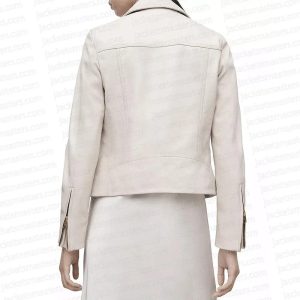 The Equalizer S02 Liza Lapira White Leather Jacket - Image 4
