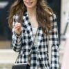 emily in paris lily collins checkered black and white coat 850x1300 1