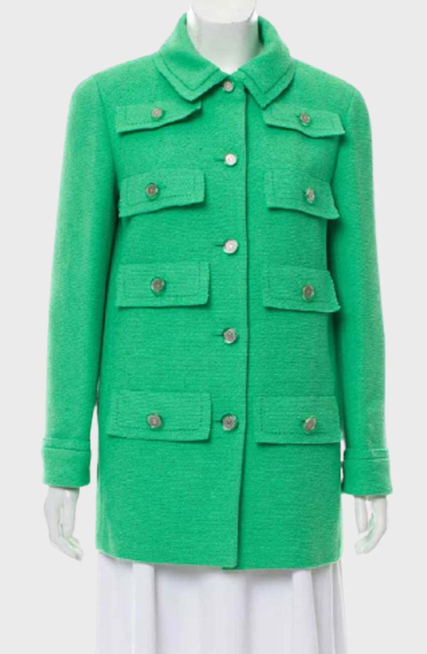 Emily In Paris Lily Collins Green Coat