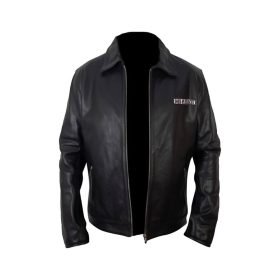 Sons Of Anarchy Black Biker Leather Jacket - Image 3
